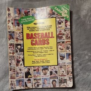 Baseball Cards Price Guide Book - Yellow Cover